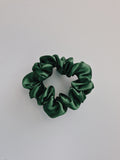 Emerald Green Satin Scrunchie