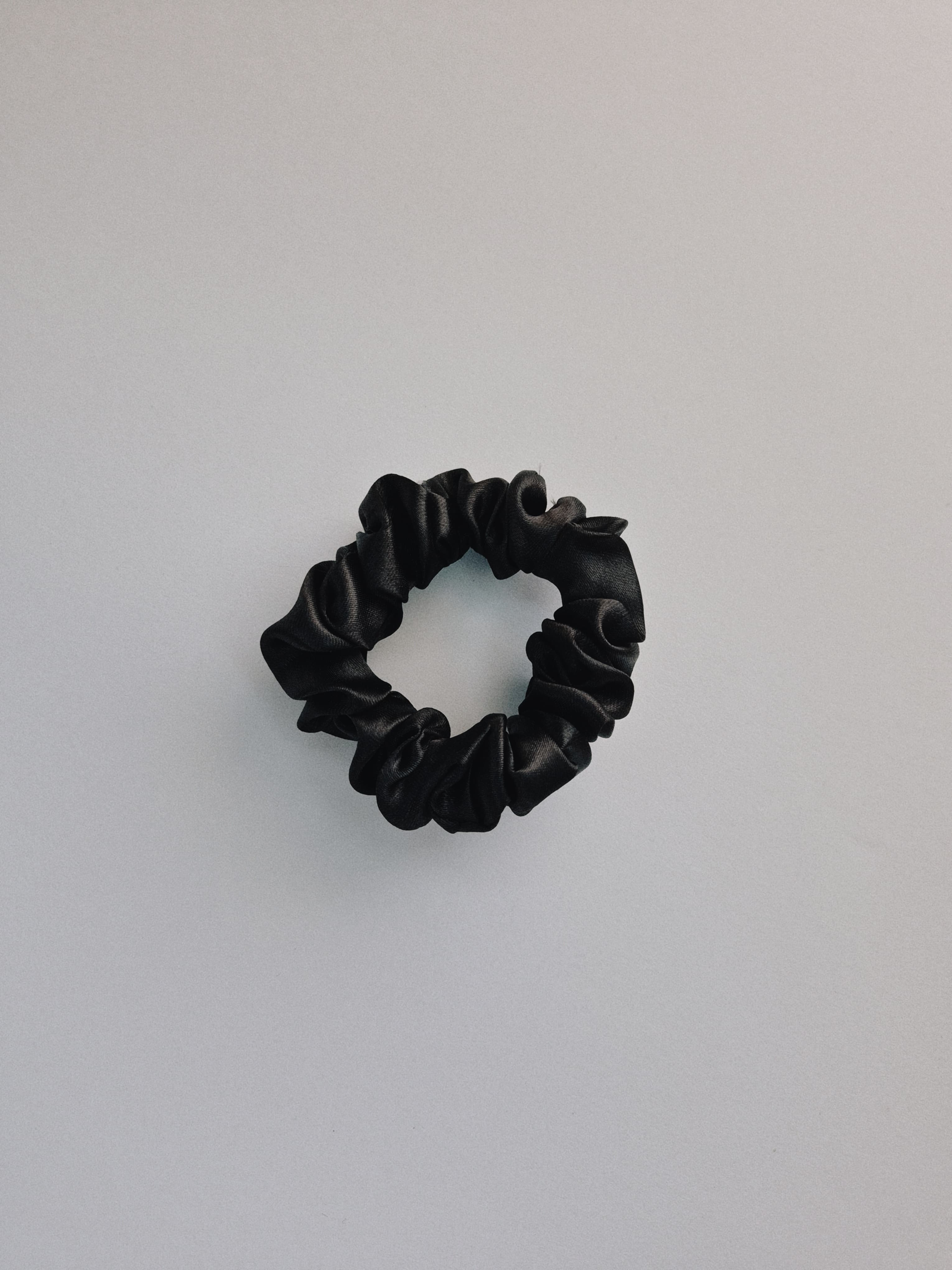 Black Satin Scrunchie