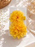 Sunshine Yellow Floral Hair Clip Set