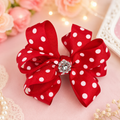 Ruby Polka Dot Boutique Hair Bow