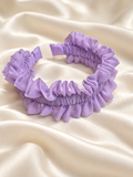 Lavender Ruffle Headband – Handmade