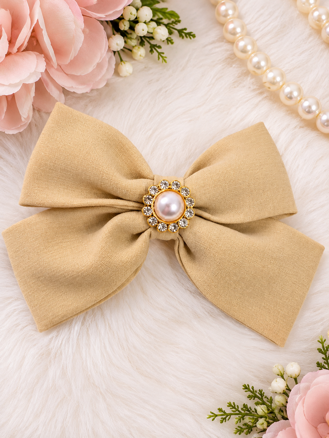 Champagne Pearl Bow [Limited Edition]