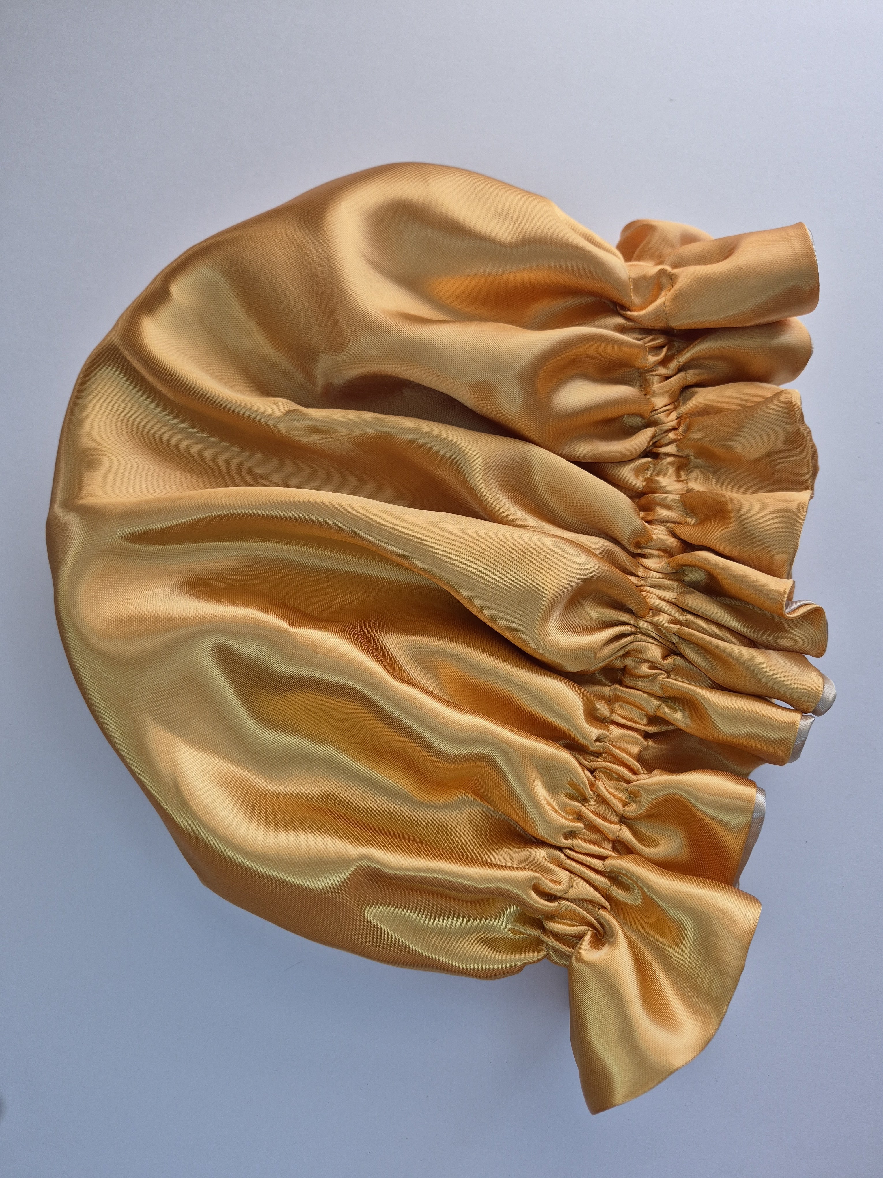 Golden Glow Double-Layer Satin Bonnet