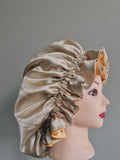 Golden Glow Double-Layer Satin Bonnet