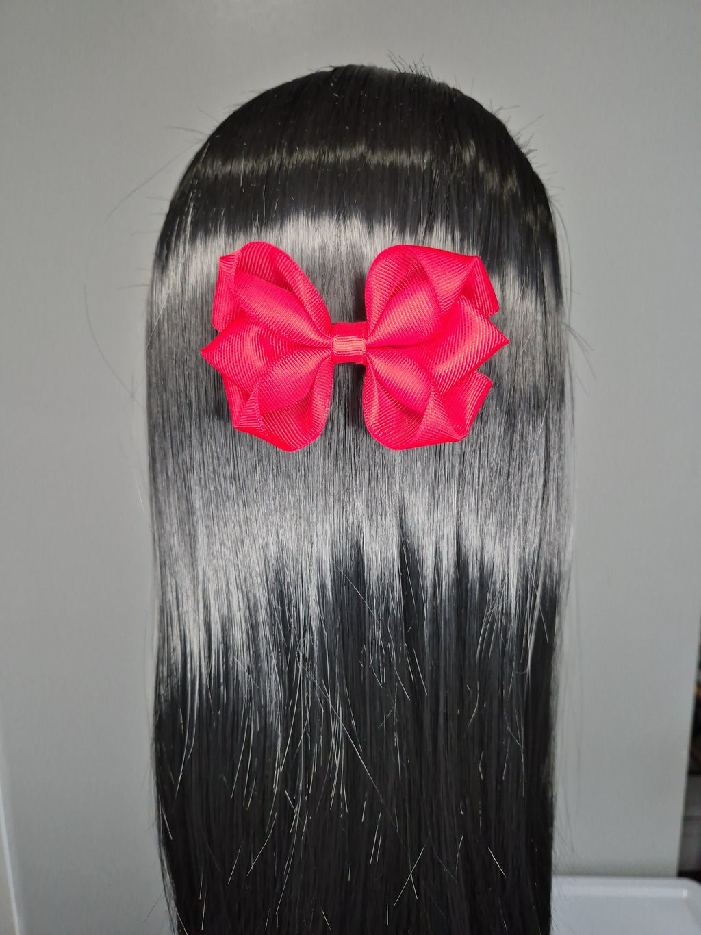 Classic Boutique Hair Bow – Hot Pink