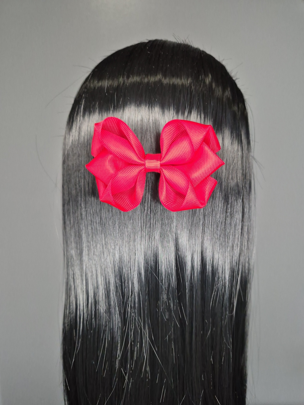 Classic Boutique Hair Bow – Hot Pink