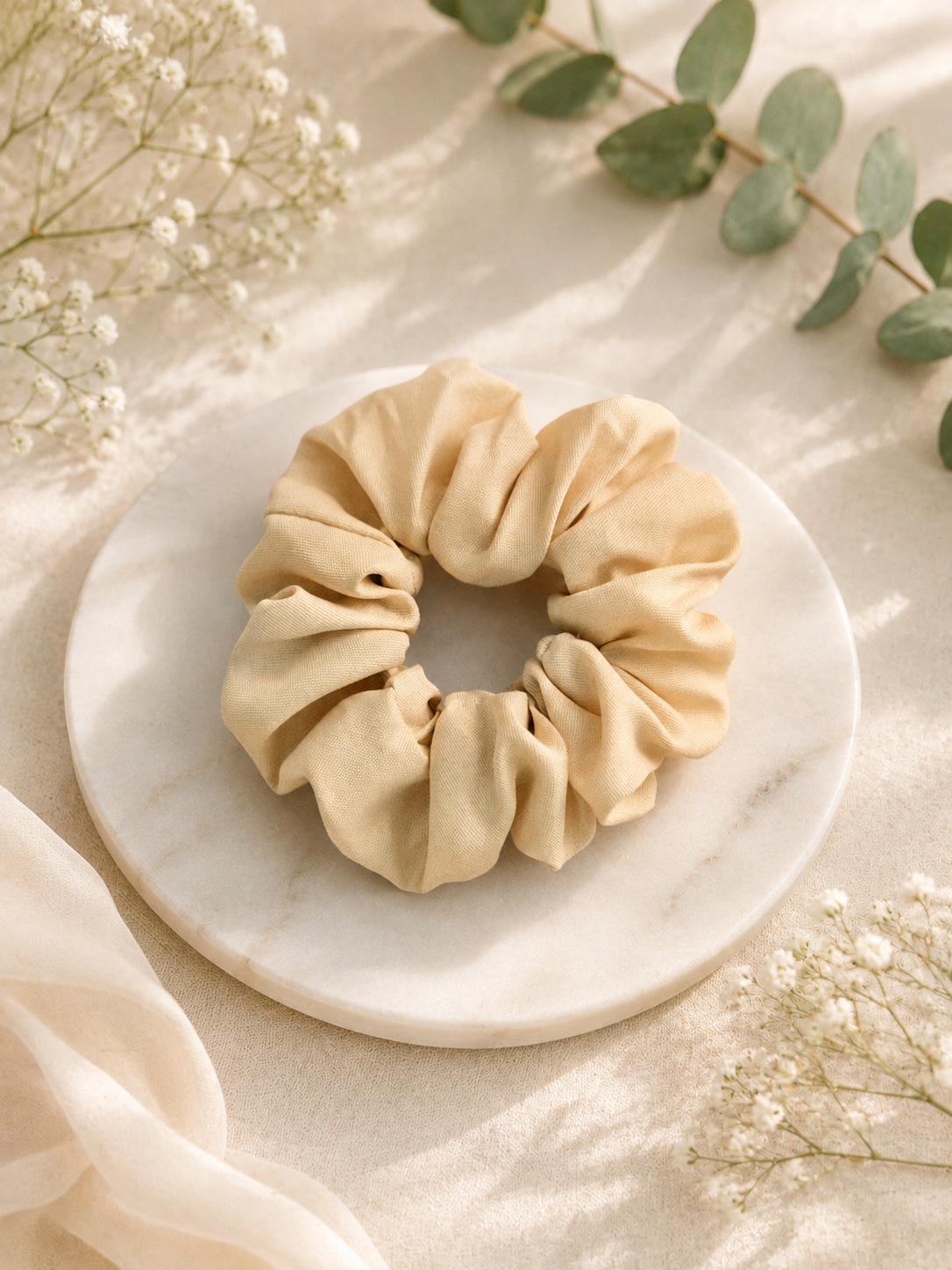 Scrunchie Crema Elegance