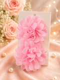 Pink Blossom Floral Hair Clip Set