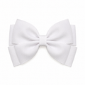 Classic White Grosgrain Hair Bow