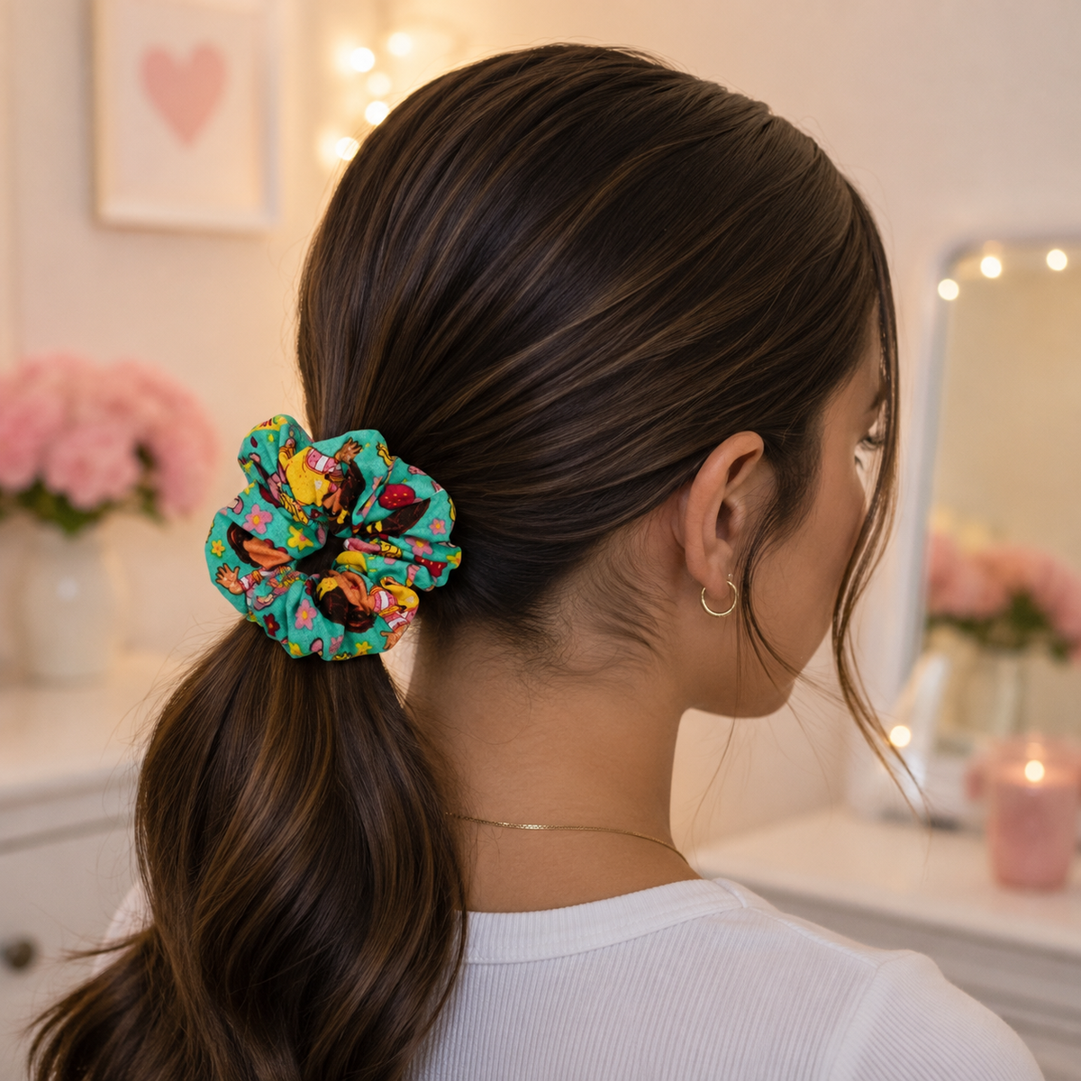 Rainbow Dreams Scrunchie