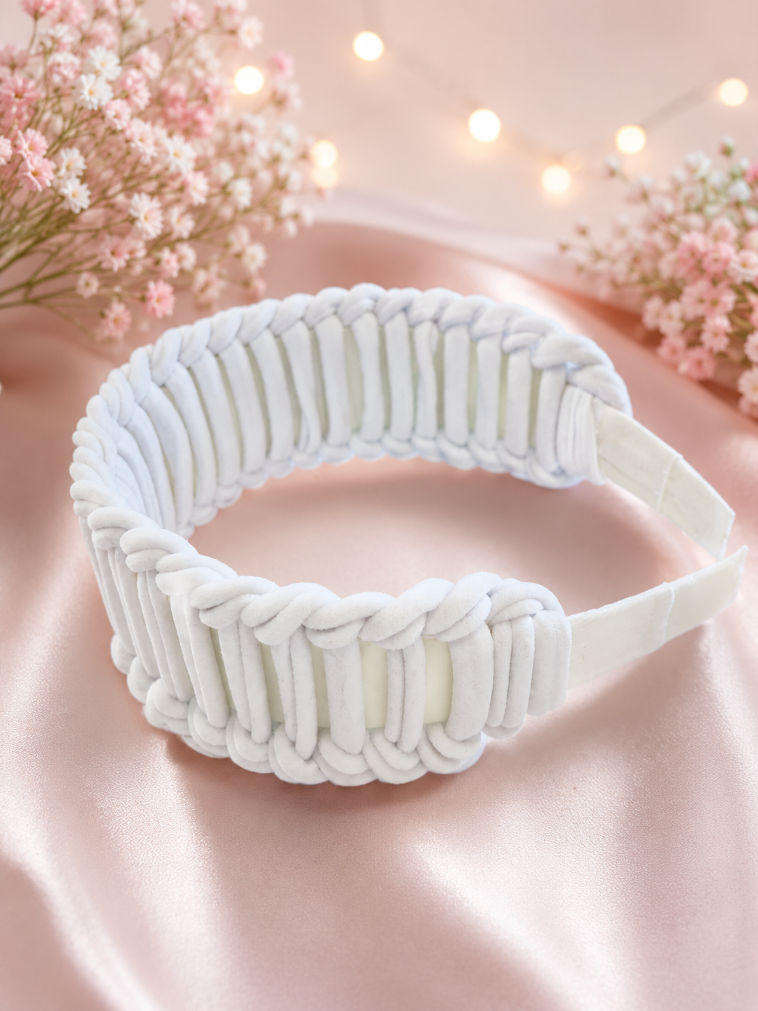 Ivory Braided Wide Headband