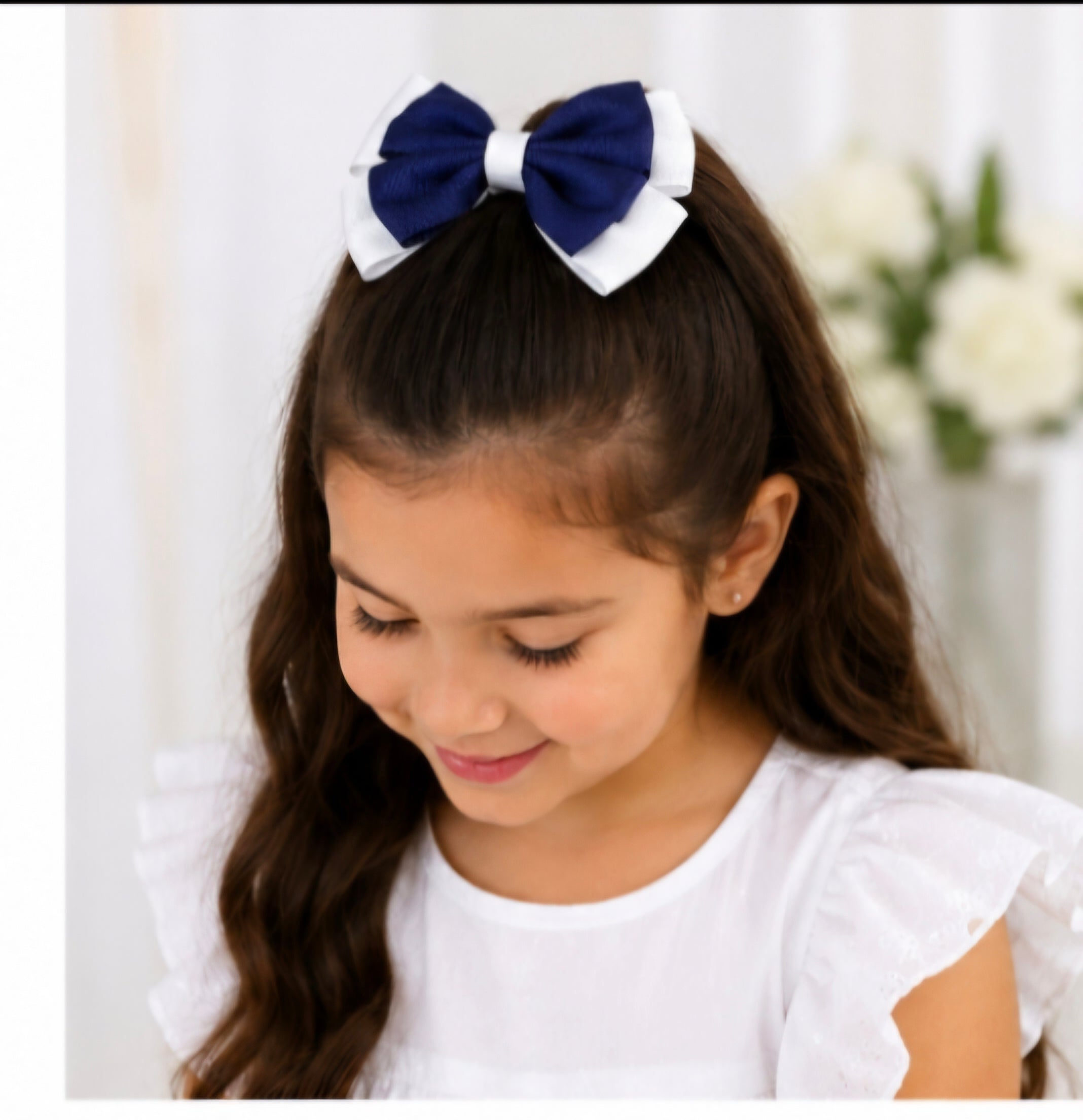 Lazo Boutique Azul Marino y Blanco